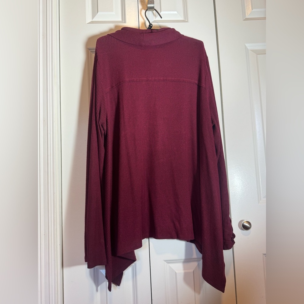 Knox Rose Maroon Cowl Neck Sweater XXL - Picture 4 of 5